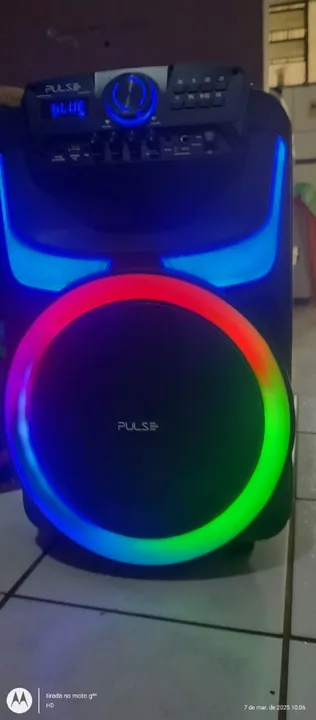 Tou vendendo essa caixa de som da marca pulse 550waatss nova na caixa com nota fiscal
