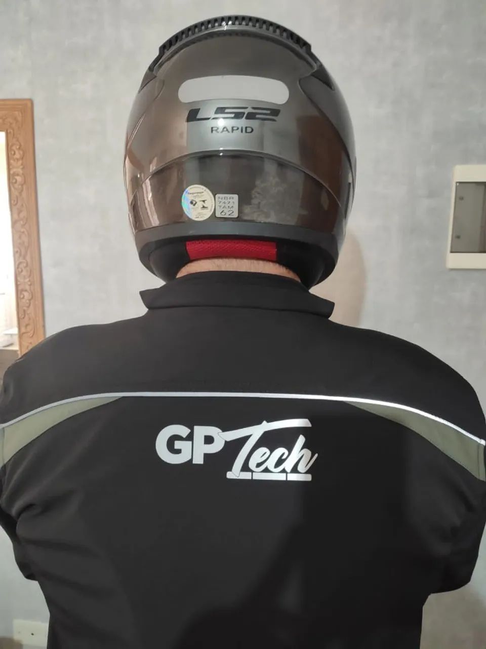 Jaqueta Masculina GP TECH + Capacete LS2 - Foto 5