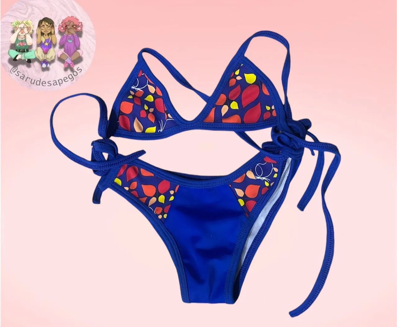 Biquíni infantil menina - Flores