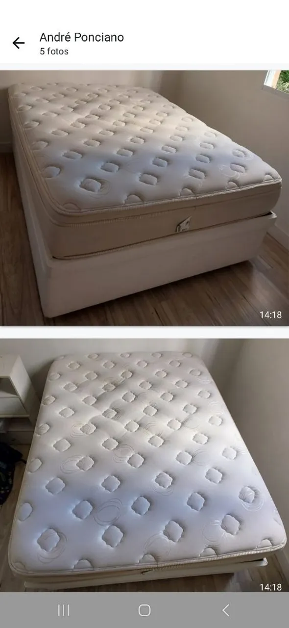 Cama Baú com colchão. Super confortável e recém higienizada.