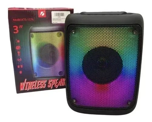 Alto Falante Caixa Som Amplificada Bluetooth Portati Kts1576