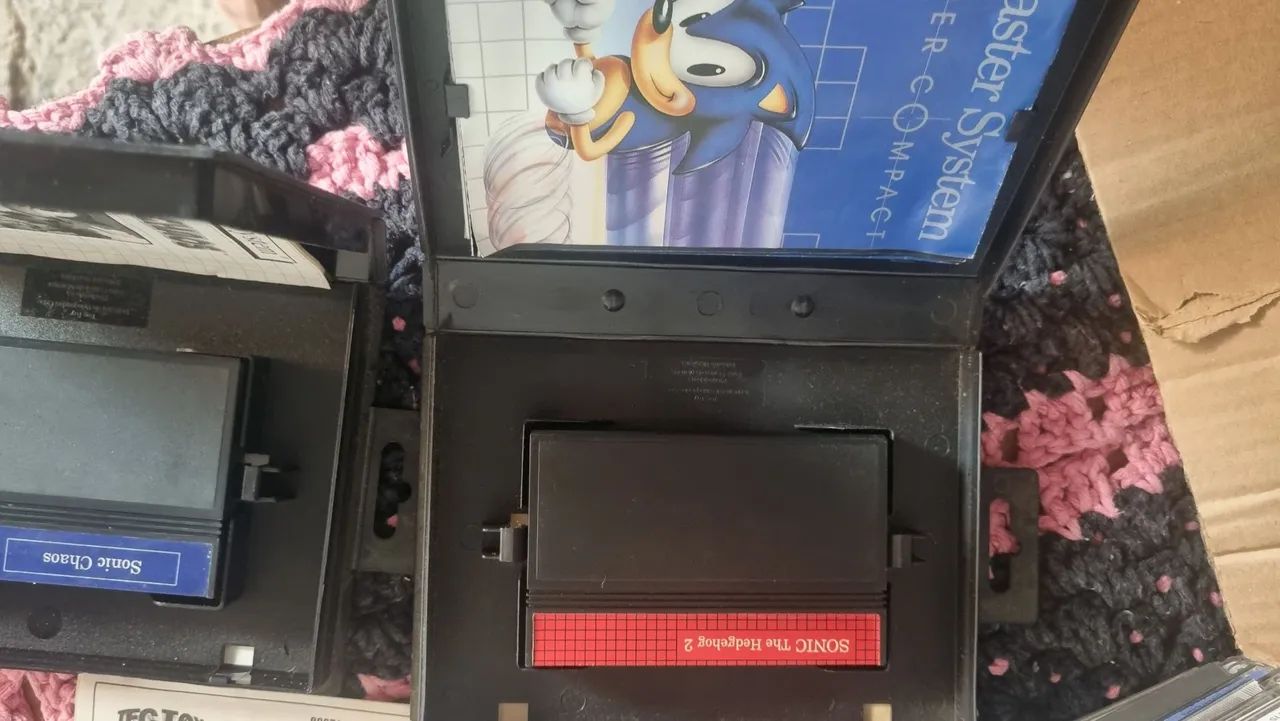 Sonic Master System chaos e Sonic 2 caixa manual completos - Jogos