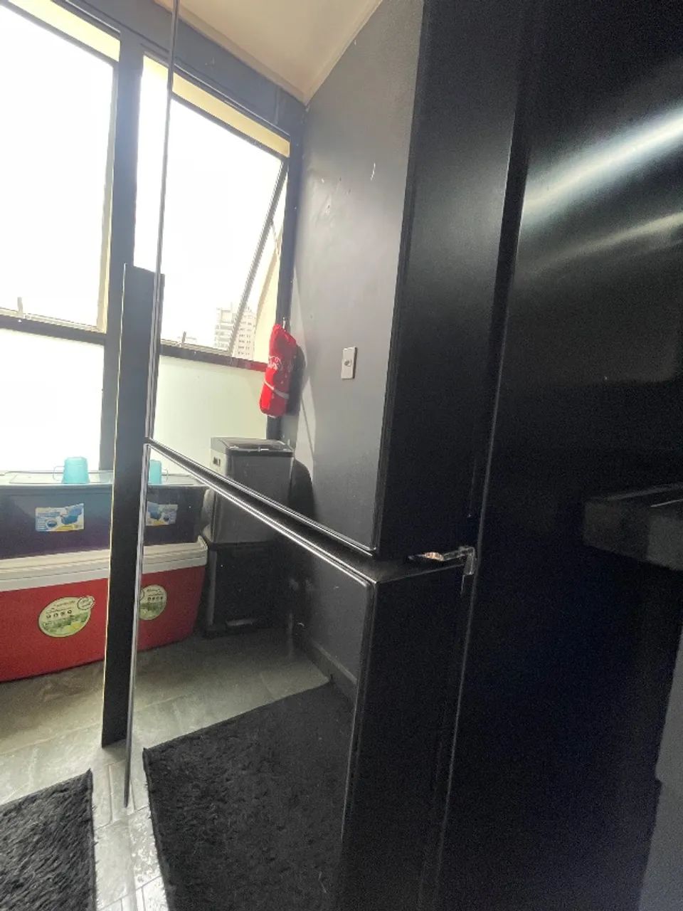 Geladeira  Bottom Freezer Inverter Panasonic Black Glass Frost Free com 425 L - Foto 4