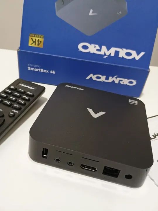 SmartTV box Aquário STV-2000 4K preto 1GB de memória RAM - Foto 3