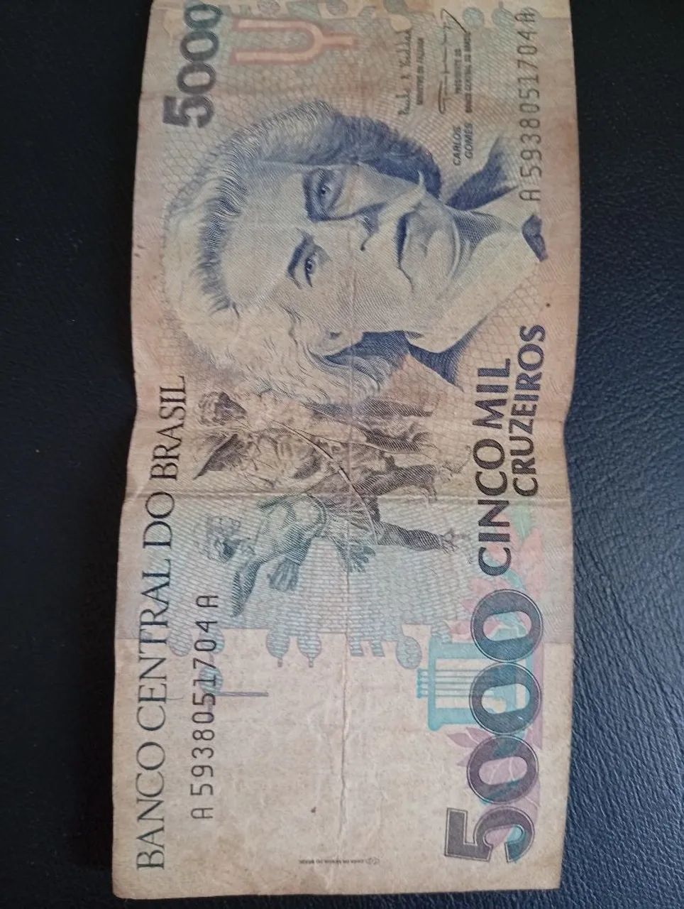 Vendo nota de 5.000, cinco mil cruzeiro. - Foto 2