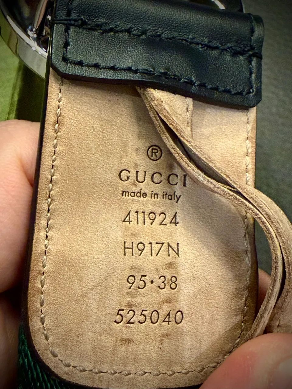 Cinto Original Gucci com faixa Web e Fivela em GG - Foto 2