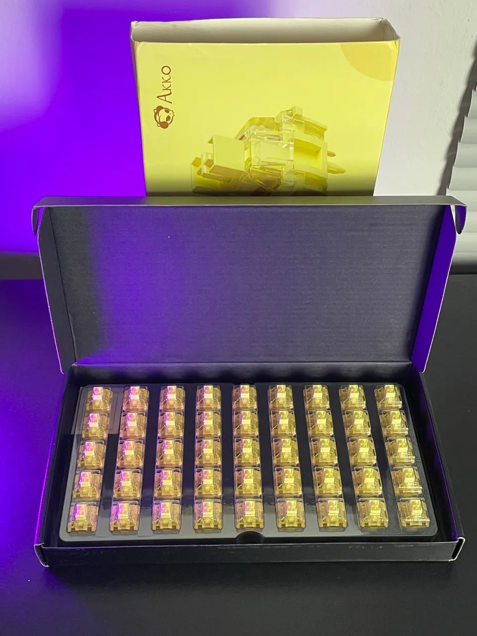 45un Switchs Banana - Akko Creamy Yellow Pro 64407622756481120