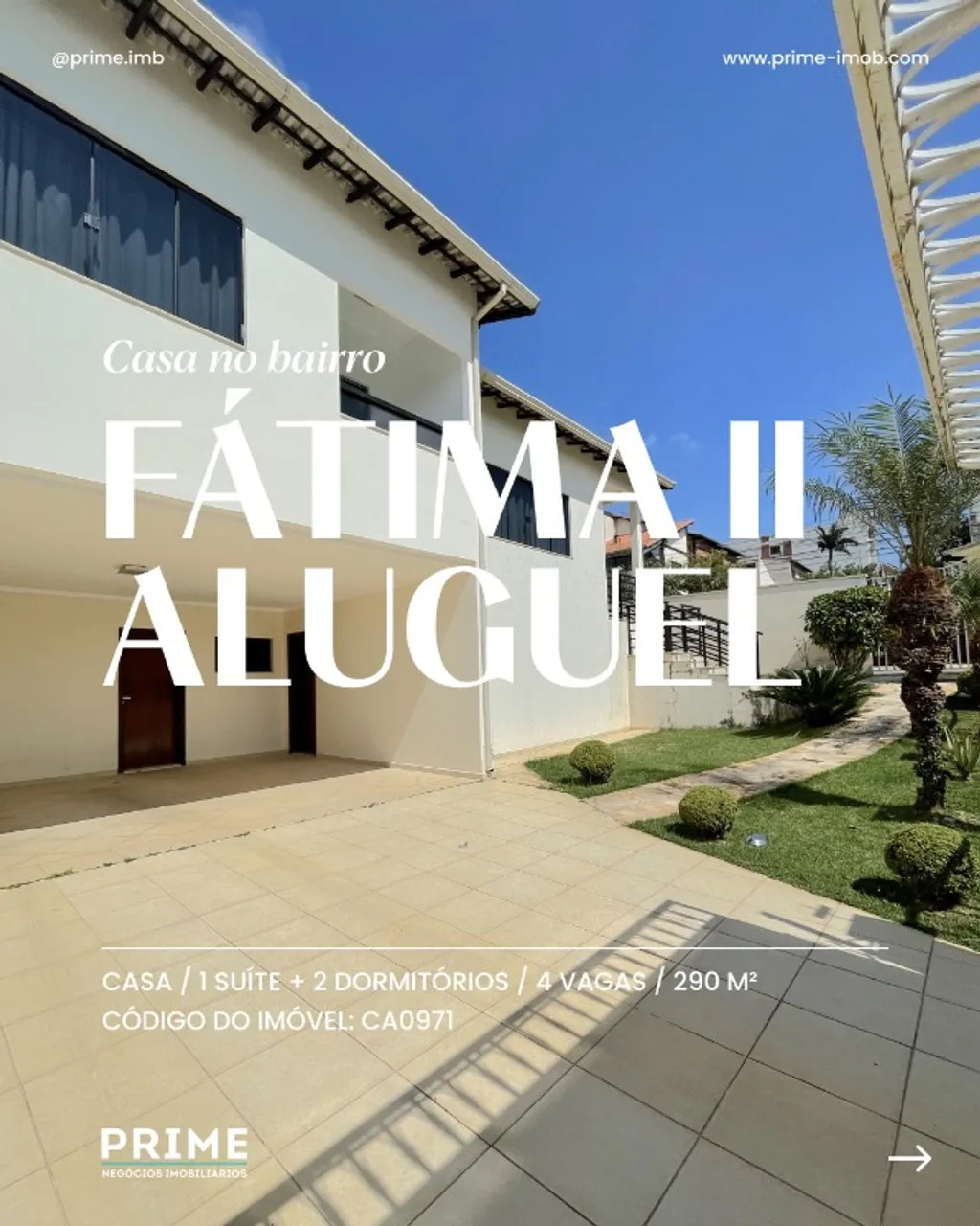 Casa ampla com quintal espaçoso para locação no Fátima II
