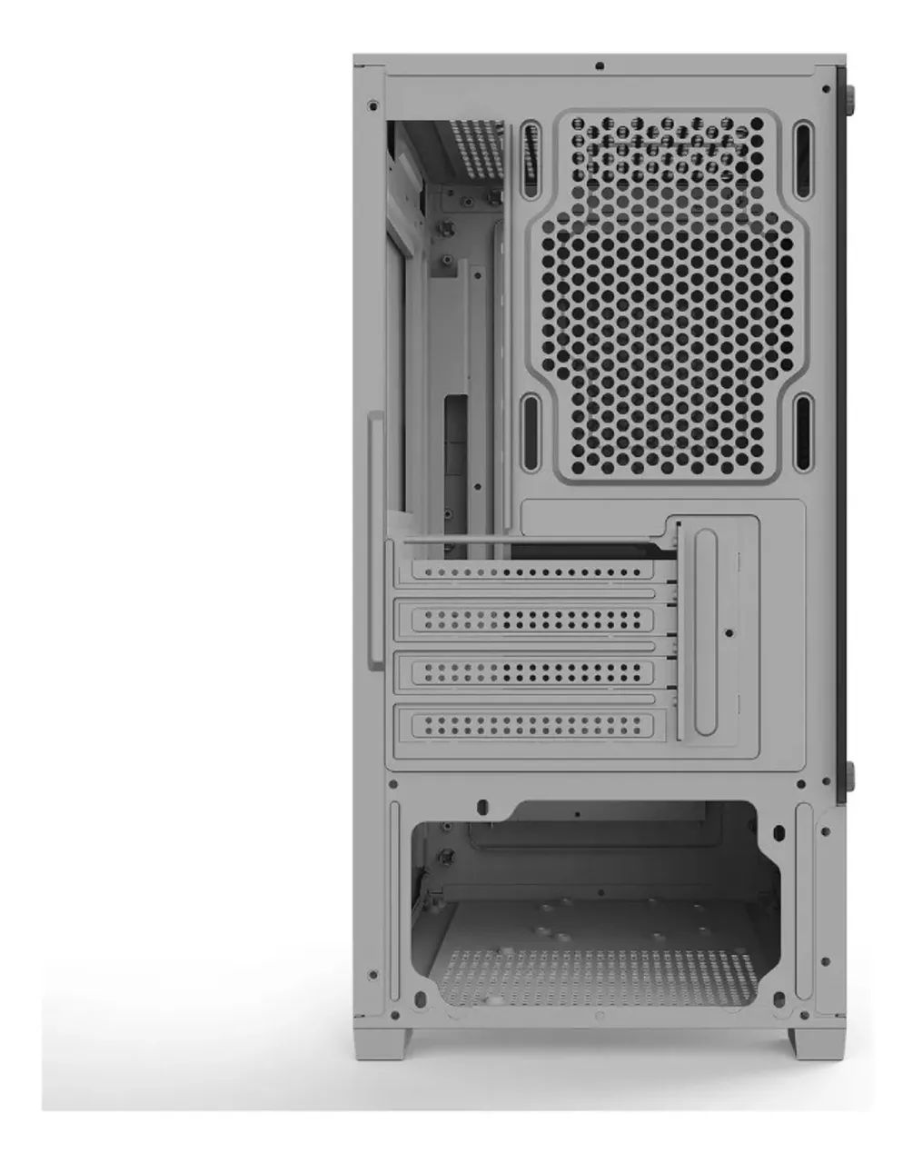 Gabinete Gamer Bluecase Bg-054 Hit Cinza Vidro Temperado Loja Coimbra Computadores Entrega - Foto 5