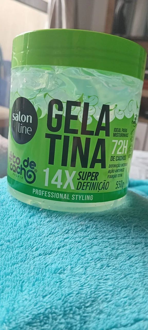 Gelatina para o cabelo da marca salon line