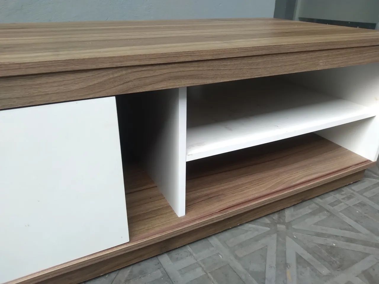 Rack marrom e branco65569115039361122
