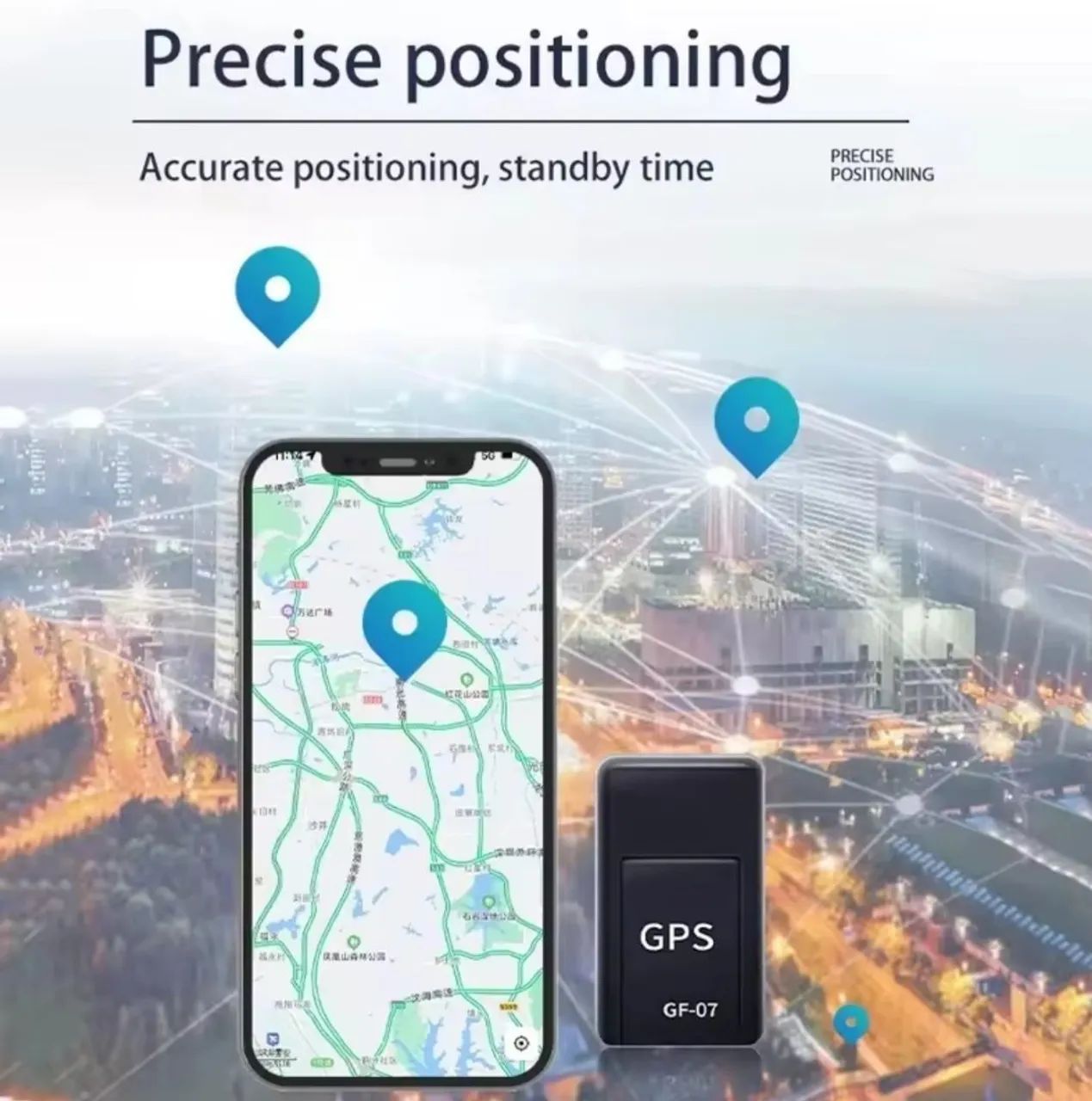 Localizador GPS Magnético GF-07 -c/  Bateria interna Monitoramento Remoto - Foto 4