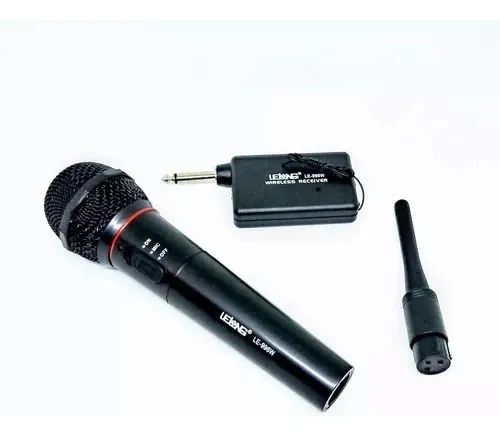Microfone Sem Fio Profissional Completo Lelong - Foto 3