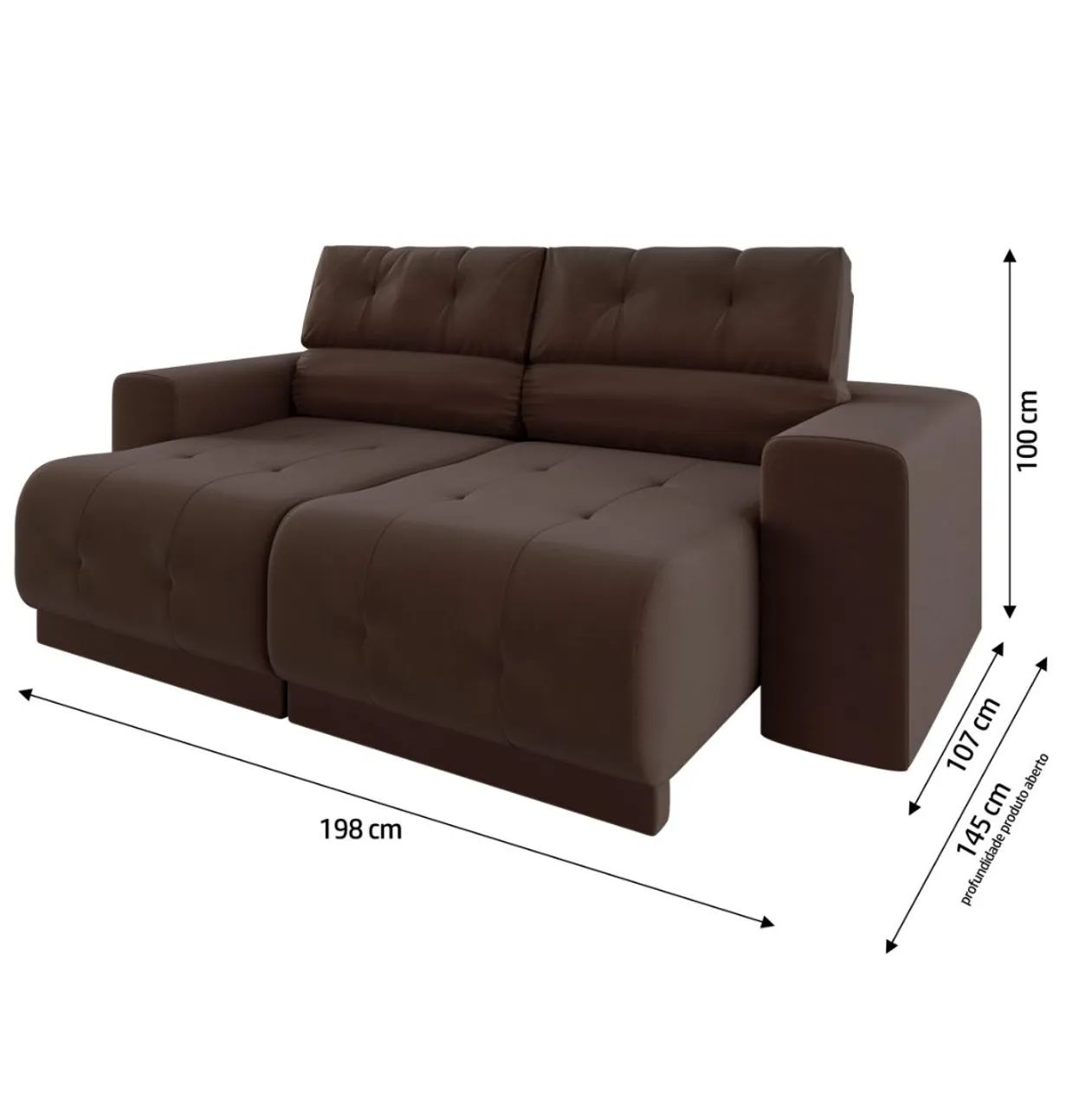 Sofá Retrátil Salvador 2mt  - Foto 5