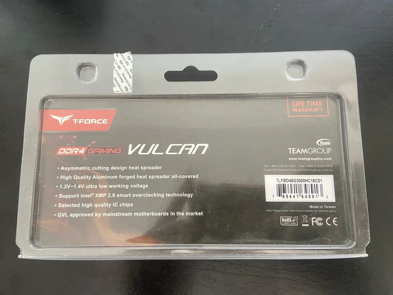 Memória RAM T-Force Vulcan 8GB DDR4 3000MHz - Foto 2