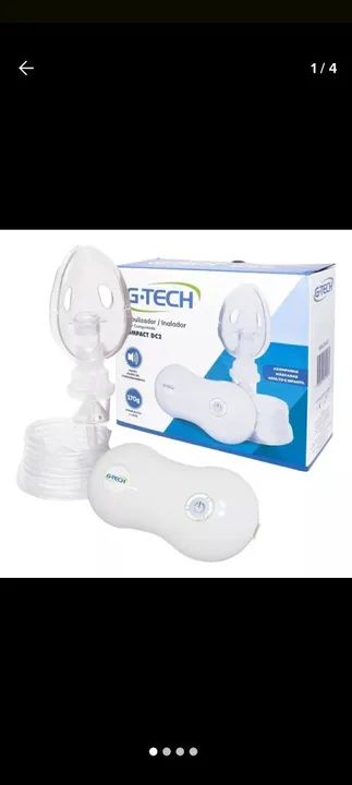 Inalador e Nebulizador G-Tech Compact BC3 - Novo