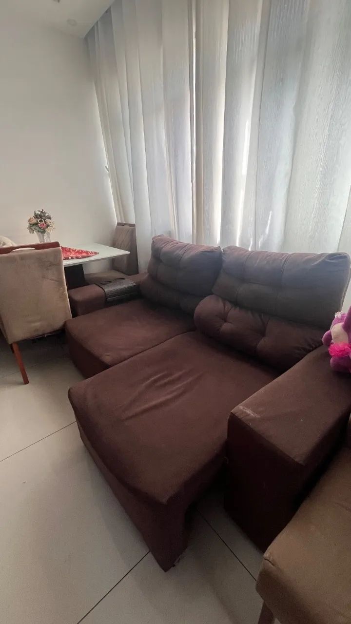 Sofá retrátil e reclinável 