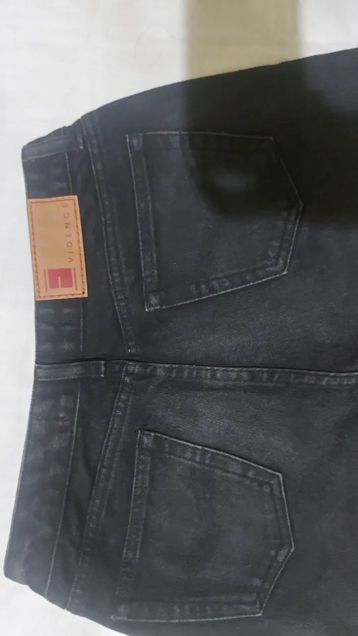 Calça jeans preta  - Foto 4