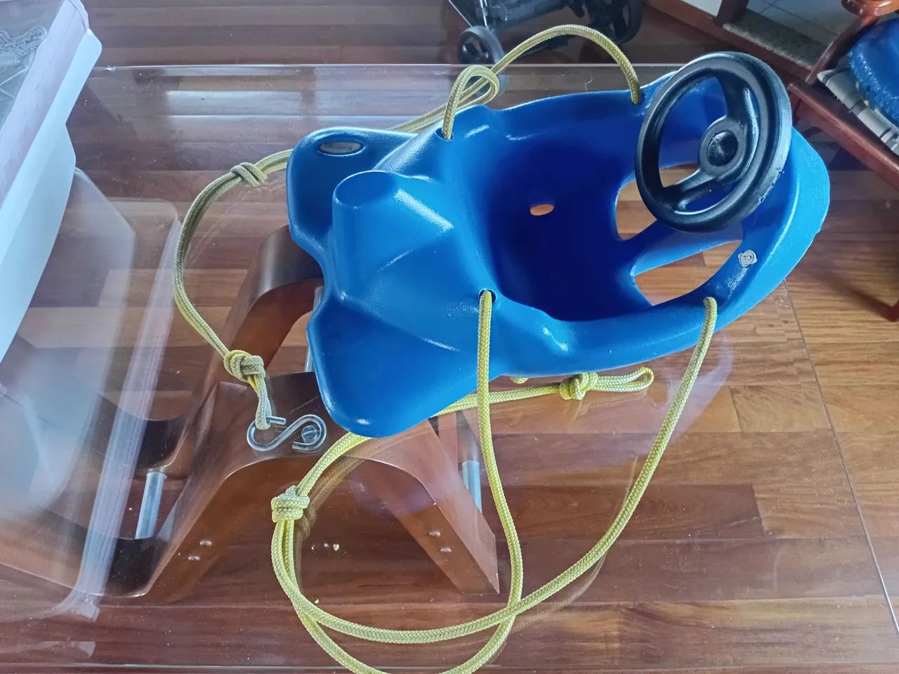 Balanço Infantil Azul com Volante - Foto 4