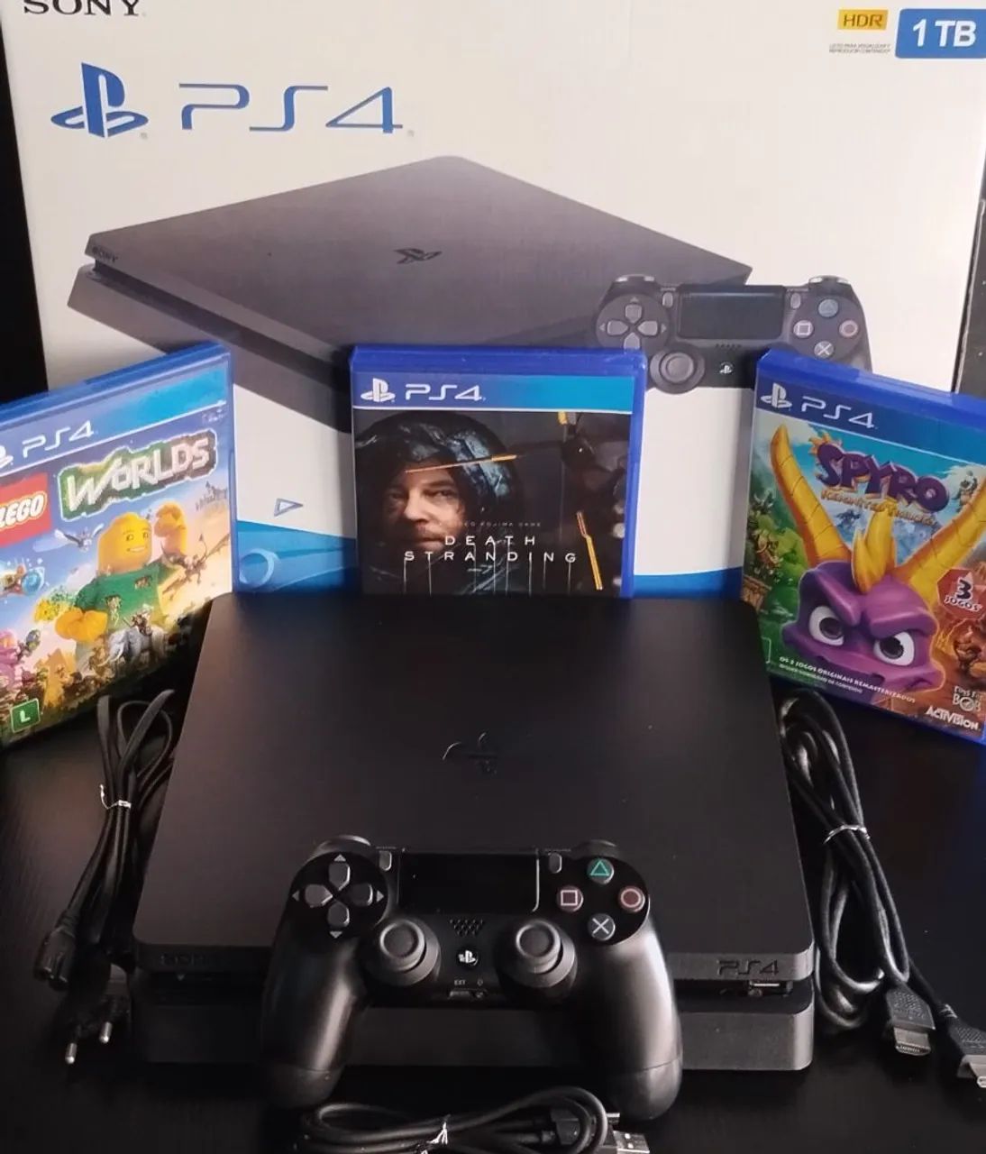 PS4 SLIM 1TB (SEMI-NOVO NA CAIXA) C/ GARANTIA DA NOSSA LOJA POW GAMES MO CENTRO DE CAXIAS  - Foto 4