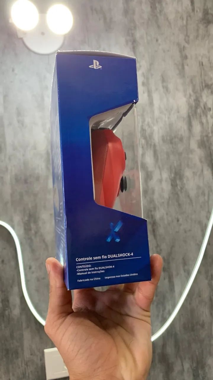 Controle PlayStation 4 Vermelho Red Magma Bluetooth Compatível Pc, Notebook, Smart TVs  - Foto 2