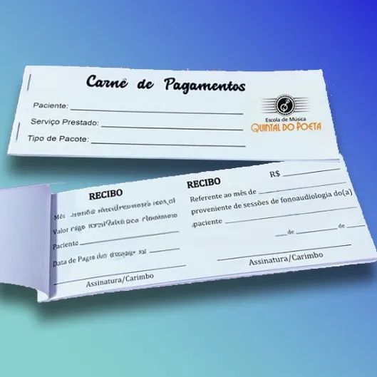 gráfica Carnê de pagamento Escolar, Atendimento, etc - Foto 3