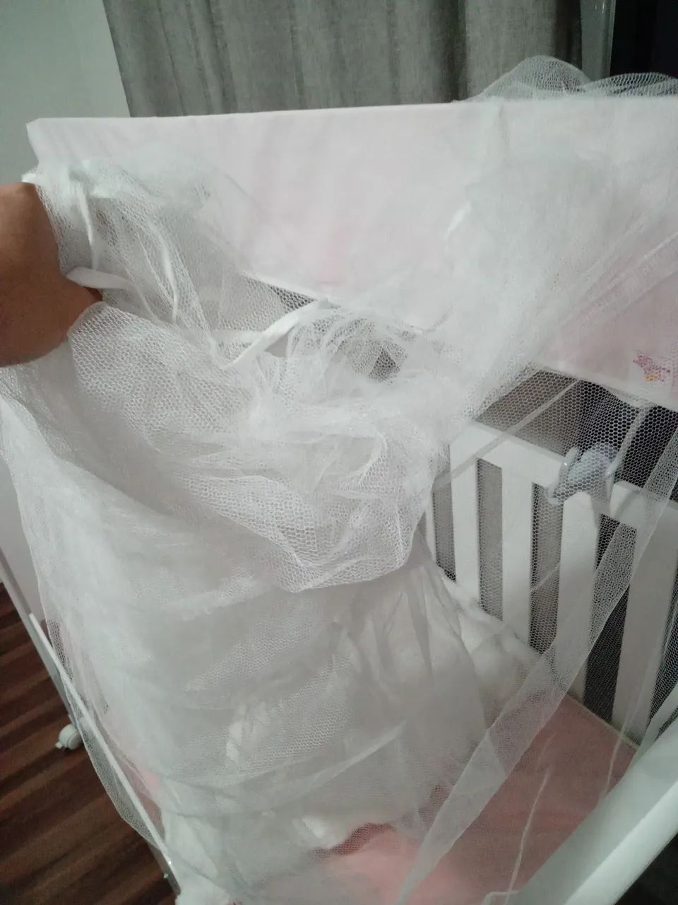 BERÇO INFANTIL NOVO COR BRANCA - Foto 5