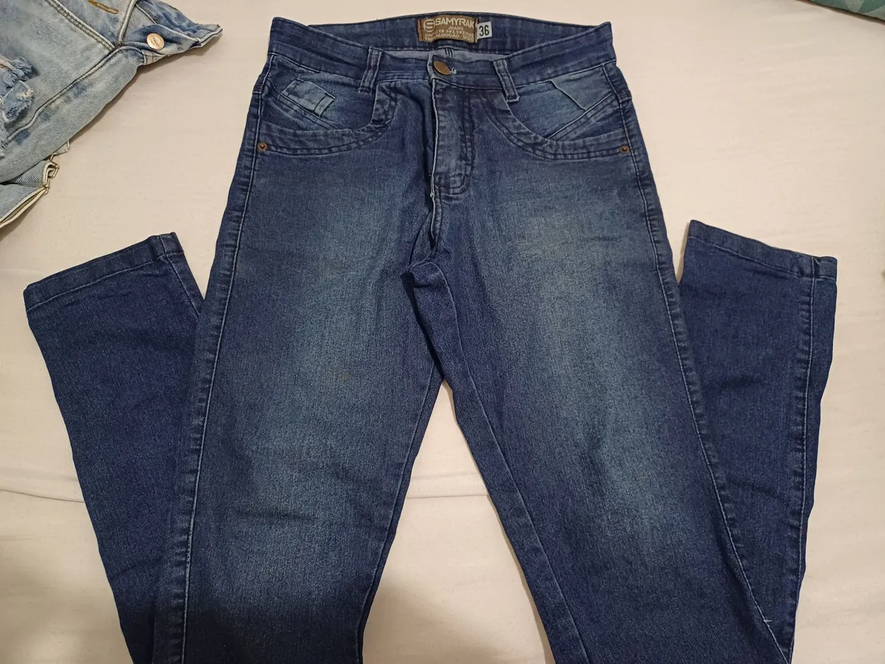 Calça Jeans Azul Escuro - Tamanho 36