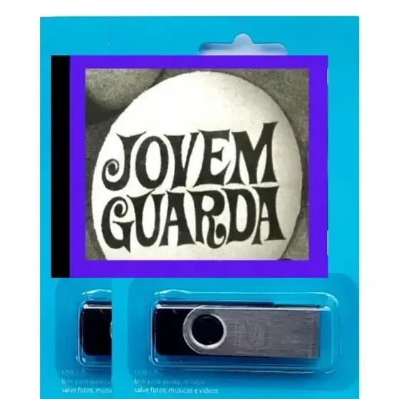 Pen Drive 8gb com Músicas - Playlist Jovem Guarda (mp3)