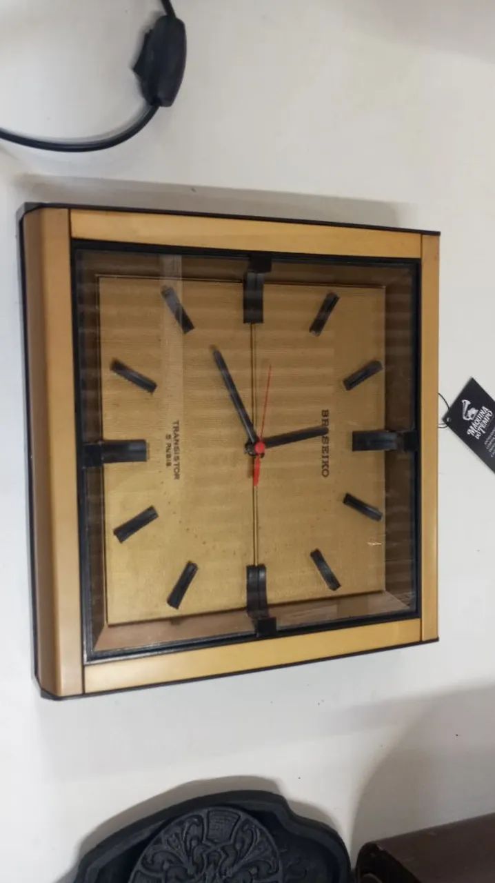Relógio de Parede Vintage BraSeiko Transistor - Foto 5