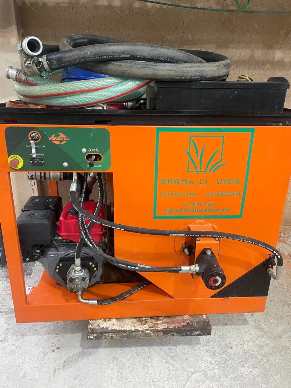 Vtec 500 Máquina de Hidrossemeadura- Verdetec Vtec 500