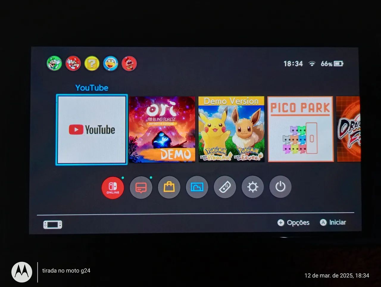 Nintendo Switch OLED  - Console + Jogo - Foto 3