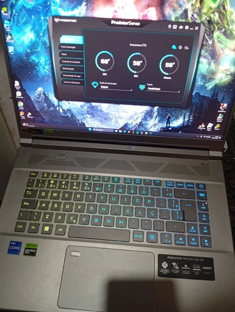 acer predator triton 300 se RTX 3060 CORE I7 12TH GEN