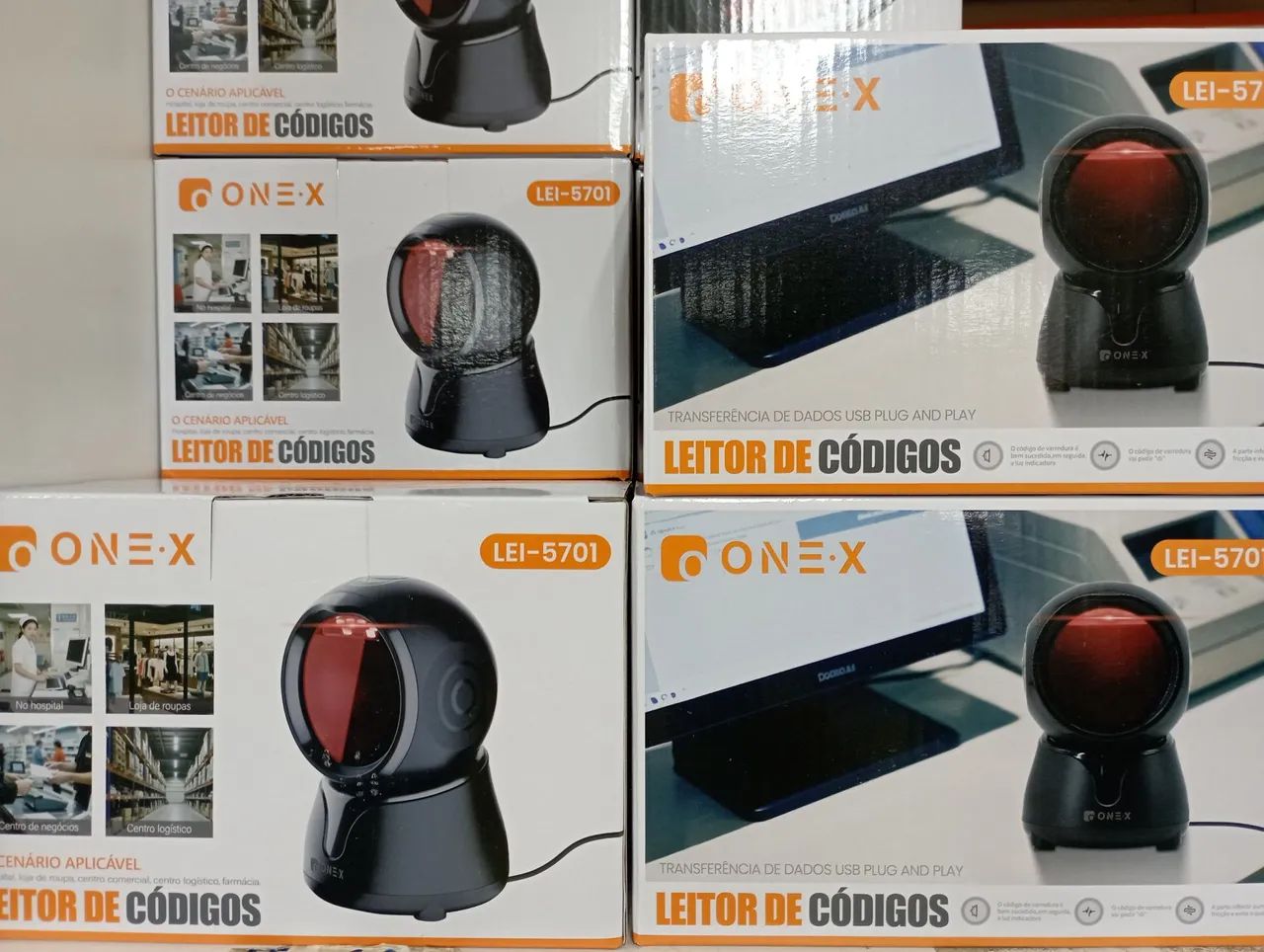 Leitor de Código de Barras com Fio Scanner