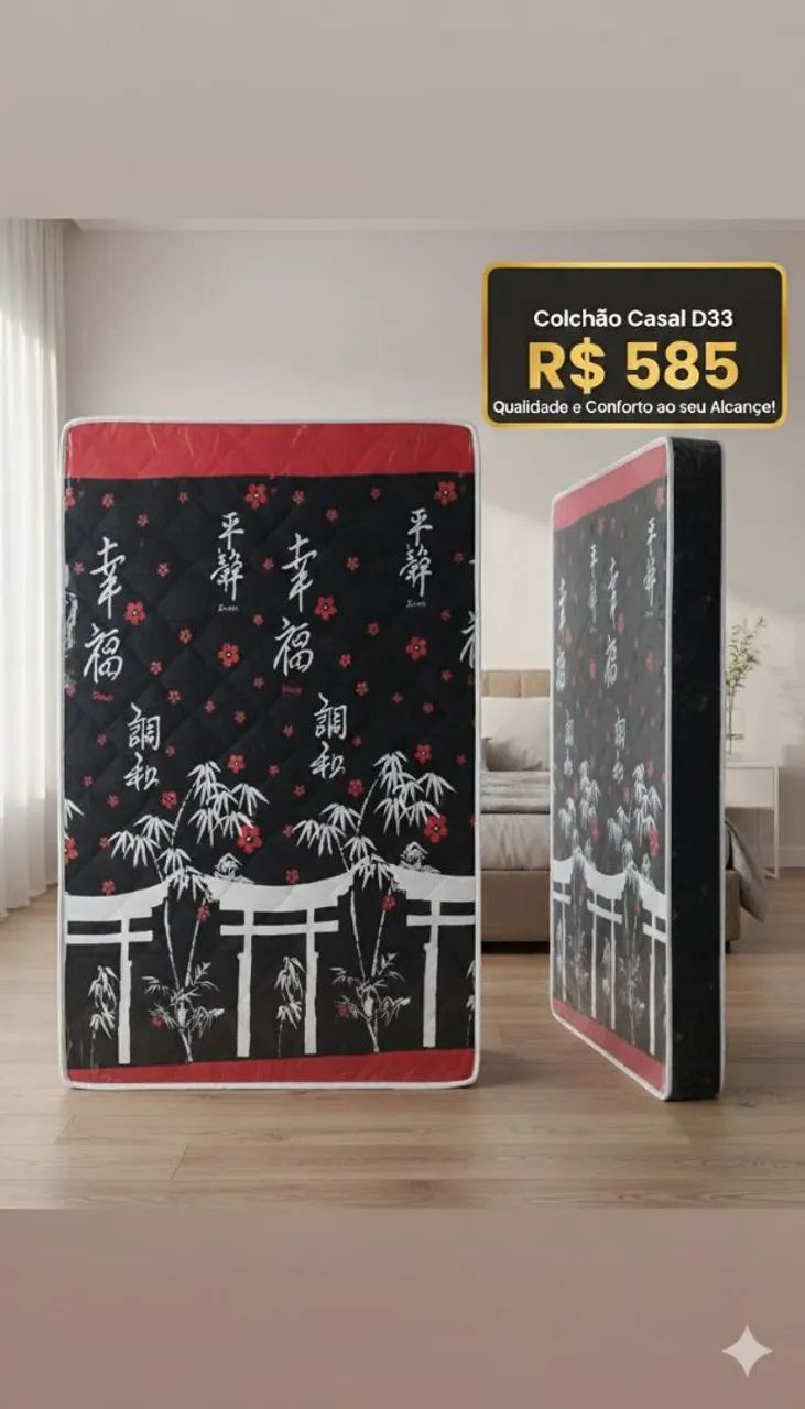 Colchão casal D33 novo 
