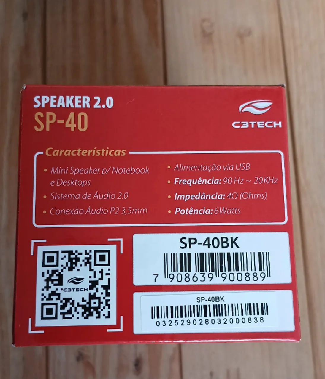 Caixa de Som C3Tech SP-40 - USB, 6W, P2, Nova na Caixa - Foto 3