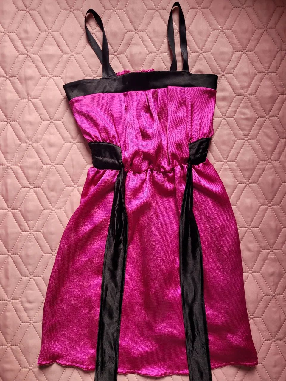 Vestido Rosa Infantil Café com Pimenta