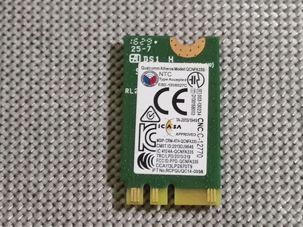 Adaptador placa de rede wi-fi bluetooth para notebook DW1707 - Foto 4