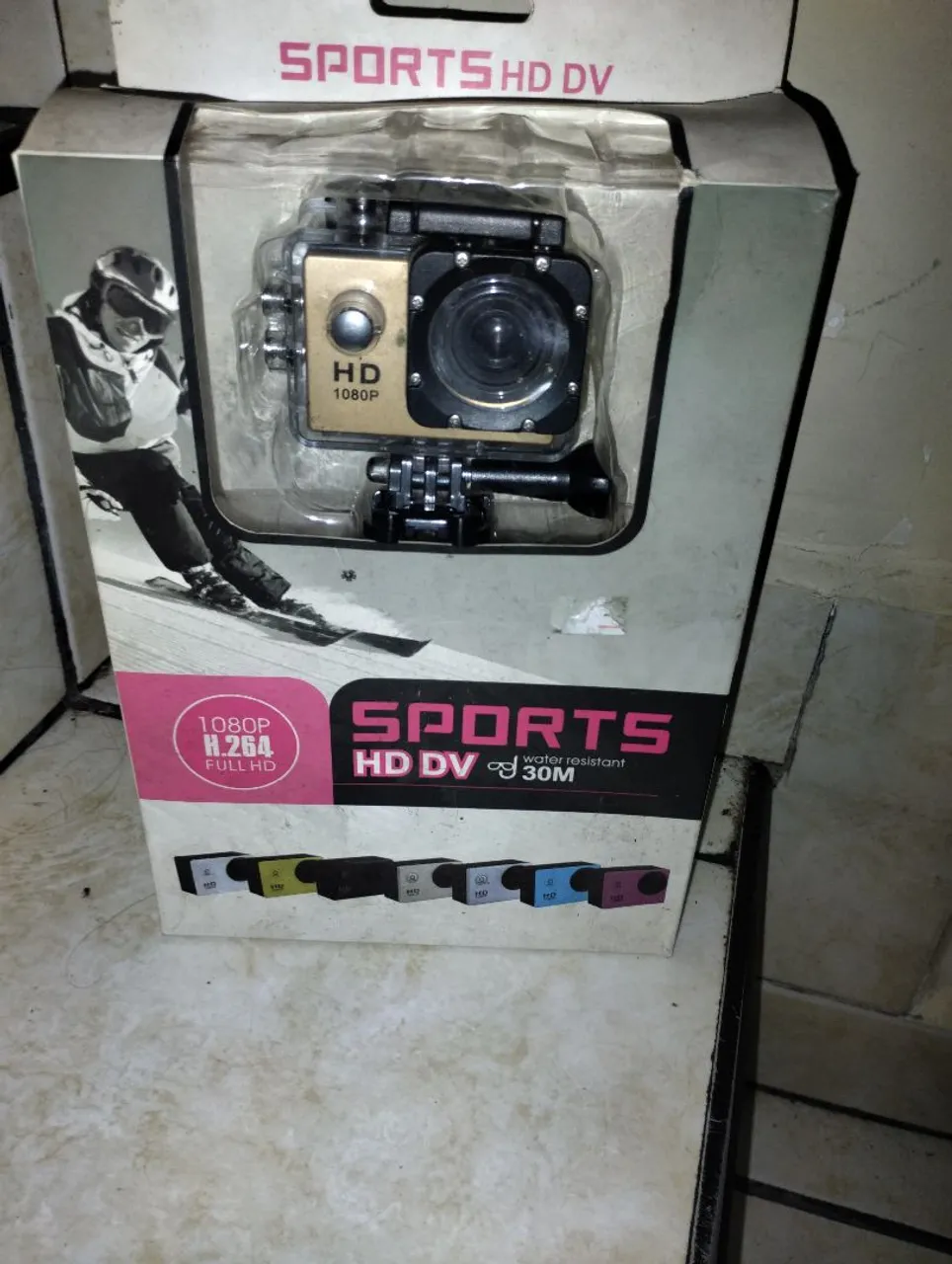 Câmera Esportiva HD 1080p À Prova D'água