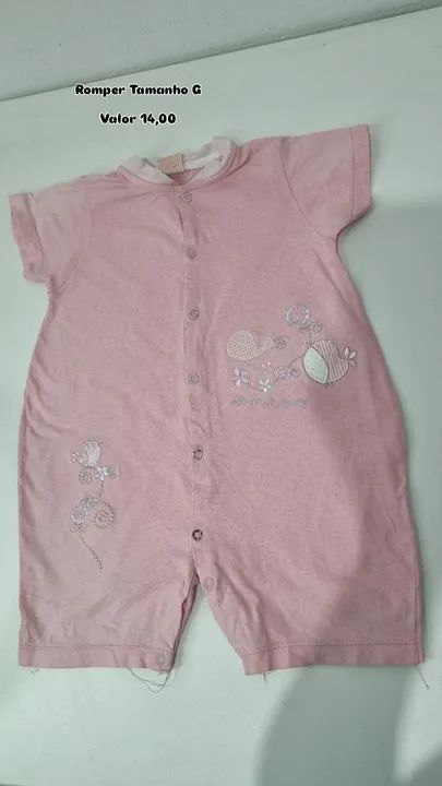 Lotinho 4 Rompers Tamanho G - Foto 2