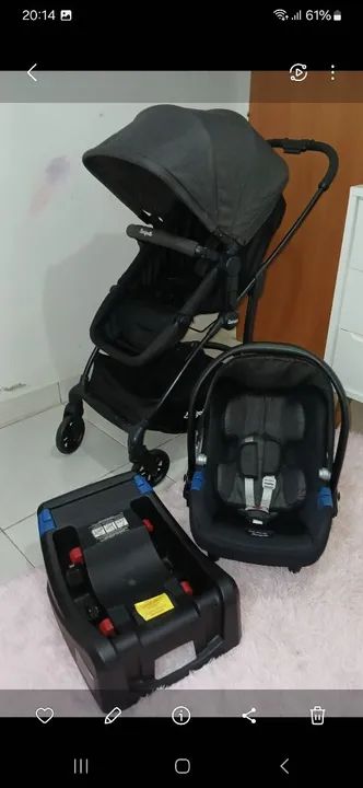 Conjunto Carrinho de Bebê Burigotto Convert, Bebê Conforto e Base - Foto 6
