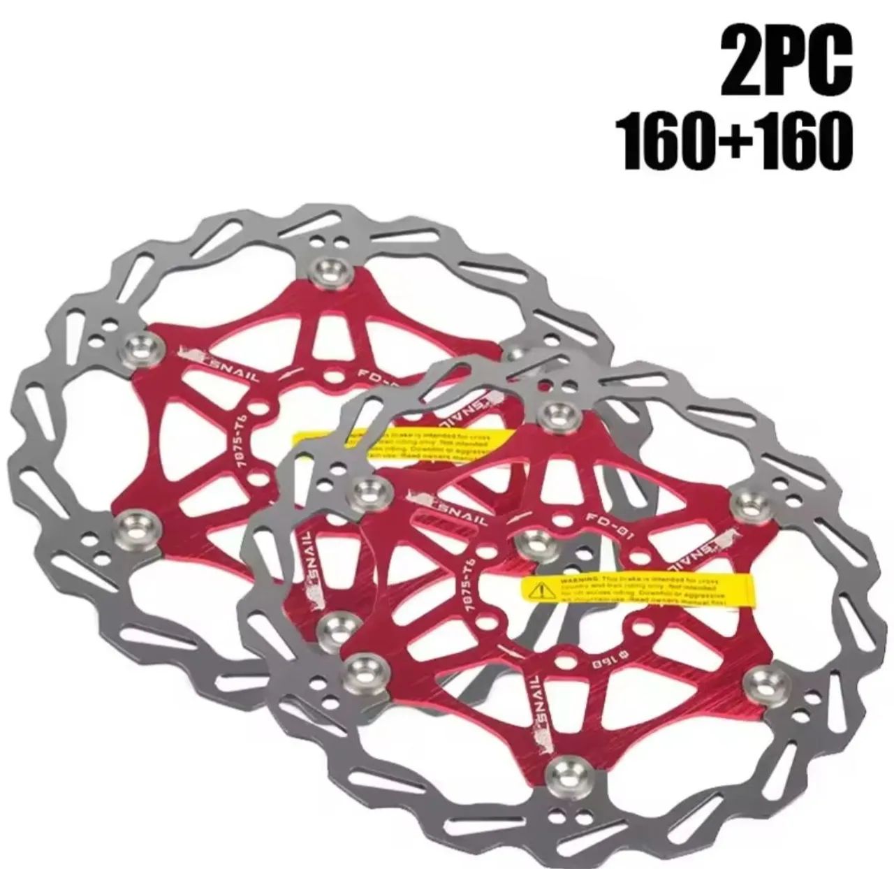 Discos de Freio Snail FD-01 para Ciclismo 160mm 