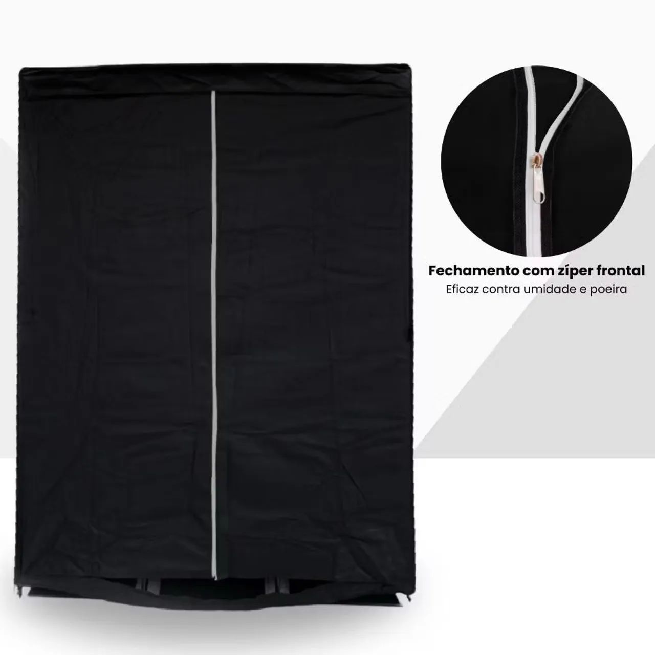 Guarda Roupa Dobrável Organizador de Roupas Armário Grande GS - Foto 4