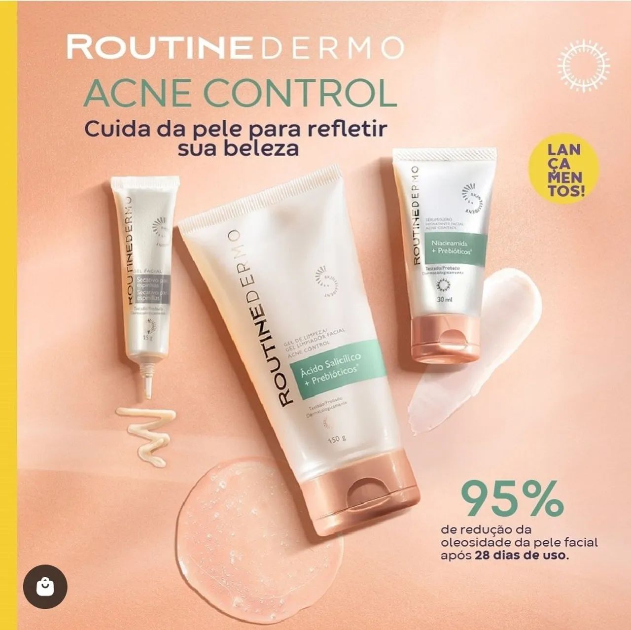 Kit Tratamento Acne com 3 itens essenciais Routine Dermo Hinode / resultados até 28 dias - Foto 3