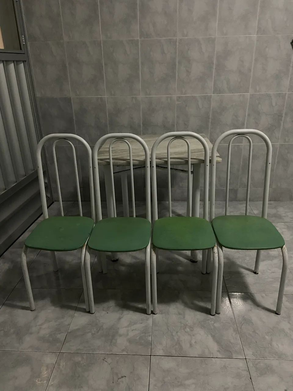 Marble table with 4 chairs64307304744449121