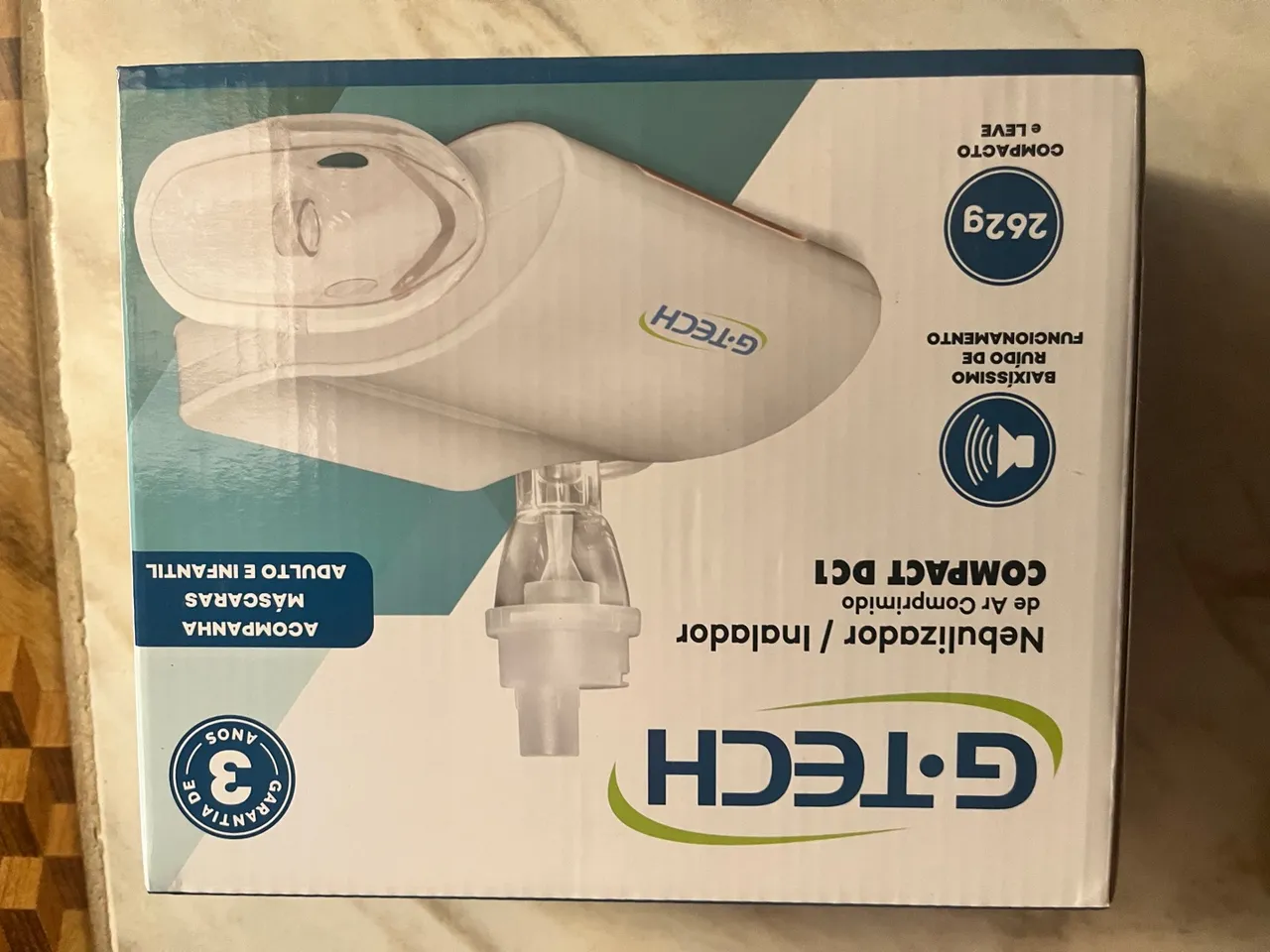 Nebulizador/Inalador de Ar Comprimido G-Tech Compact DC1