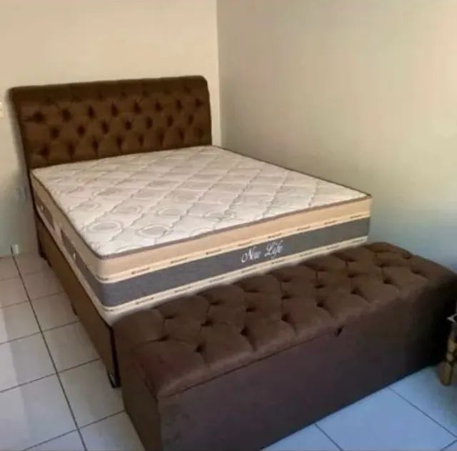 Cama box colchão suporte