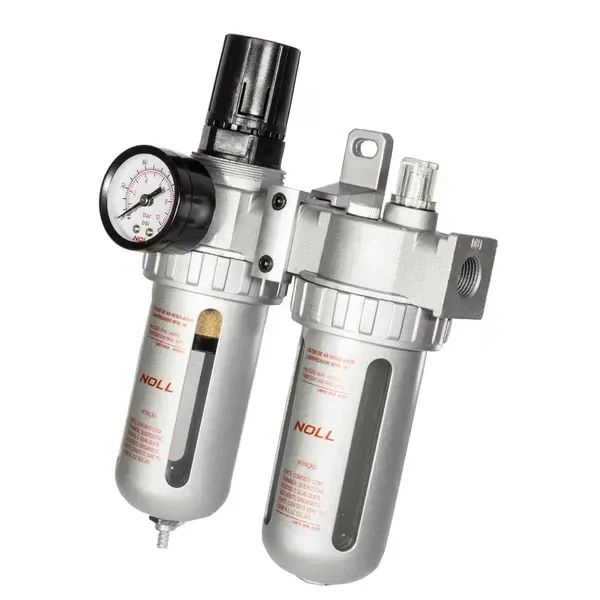 CONJUNTO FILTRO REGULADOR E LUBRIFICANTE 1/2 POL BSP - NOLL
