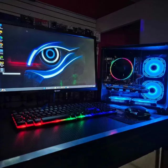 Pc Gamer Intel 5 Completo + Placa de video + Monitor + teclado e mouse