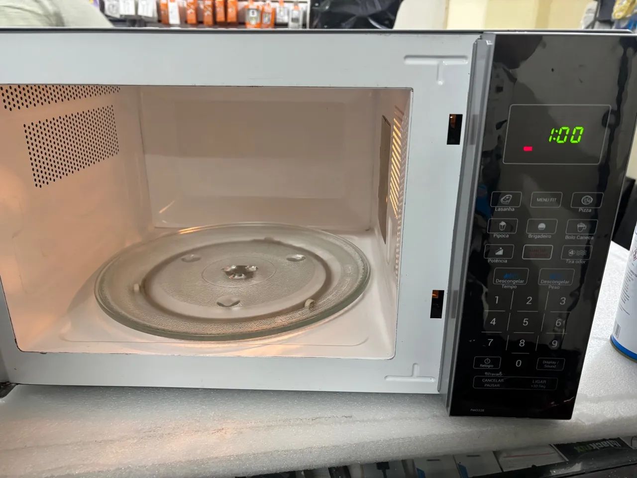 Micro-ondas espelhado com inox  - Foto 3